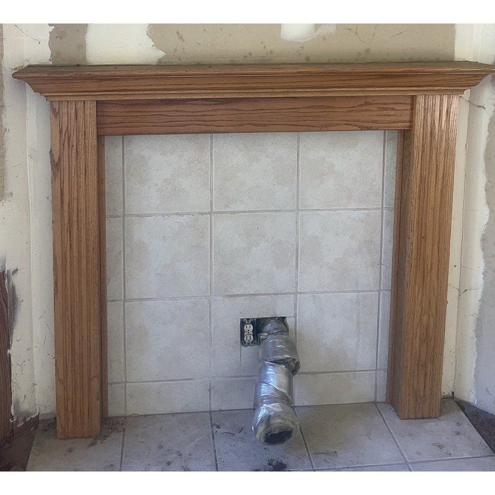 Oak Mantle Fireplace Mantle